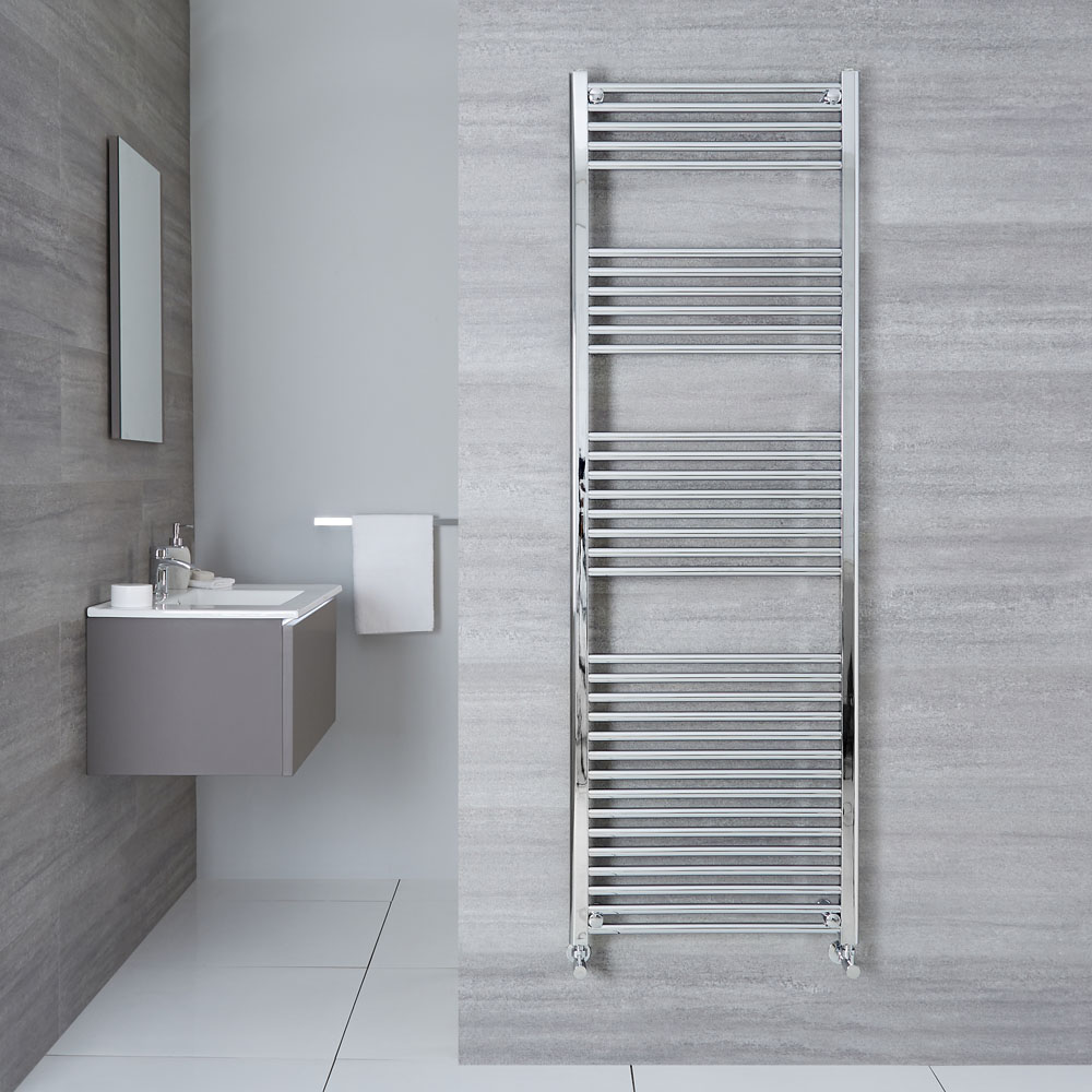 Radiador Toallero Plano - Cromado - 1800mm x 600mm x 30mm - 785 Vatios - Ischia
