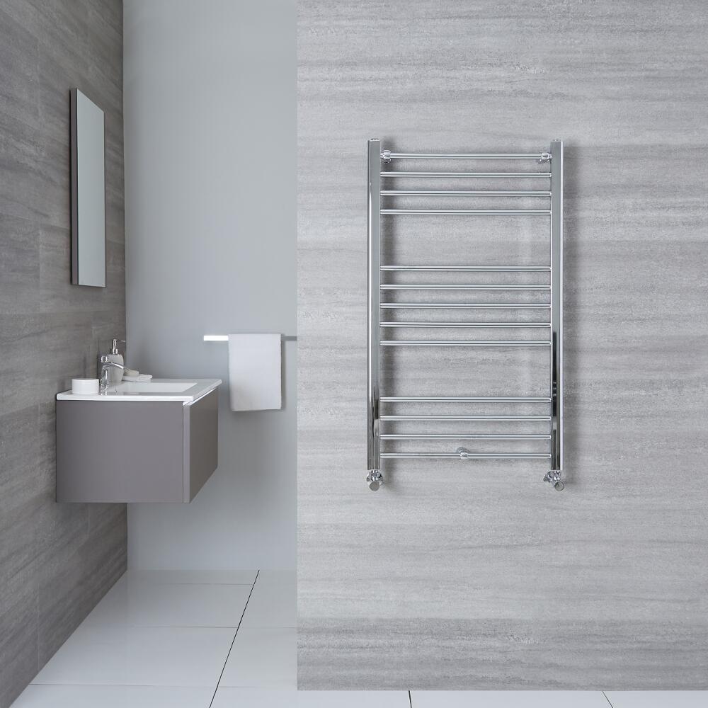 Radiador Toallero Plano - Cromado - 1000mm x 500mm x 30mm - 308 Vatios - Eco