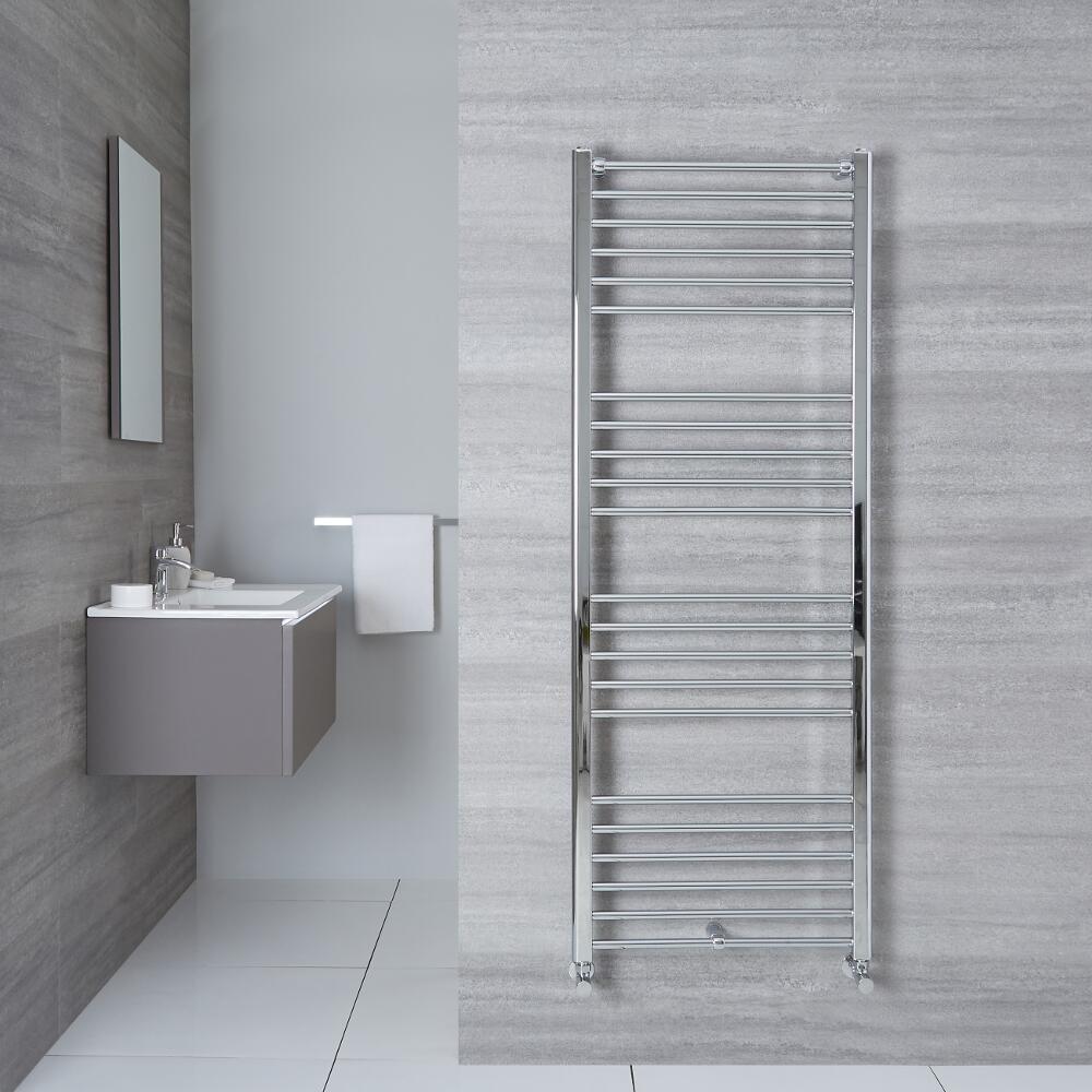 Radiador Toallero Plano - Cromado - 1600mm x 500mm x 30mm - 500 Vatios - Eco