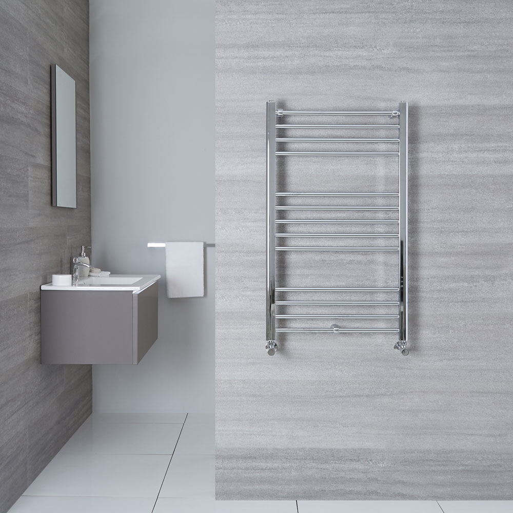 Radiador Toallero Plano - Cromado - 1000mm x 600mm x 30mm - 353 Vatios - Eco