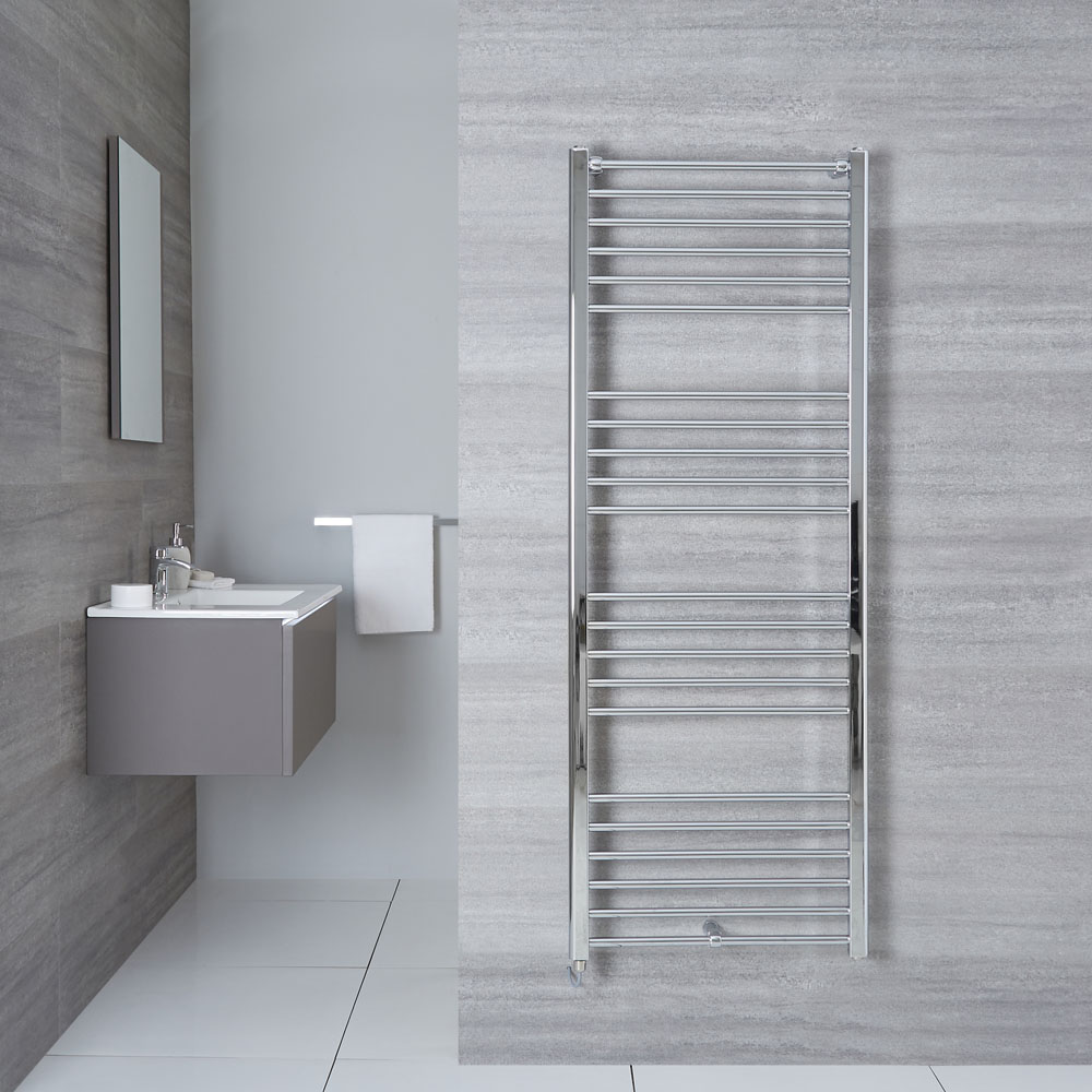 Radiador Toallero Eléctrico Plano - Cromado - 1600mm x 600mm - Eco