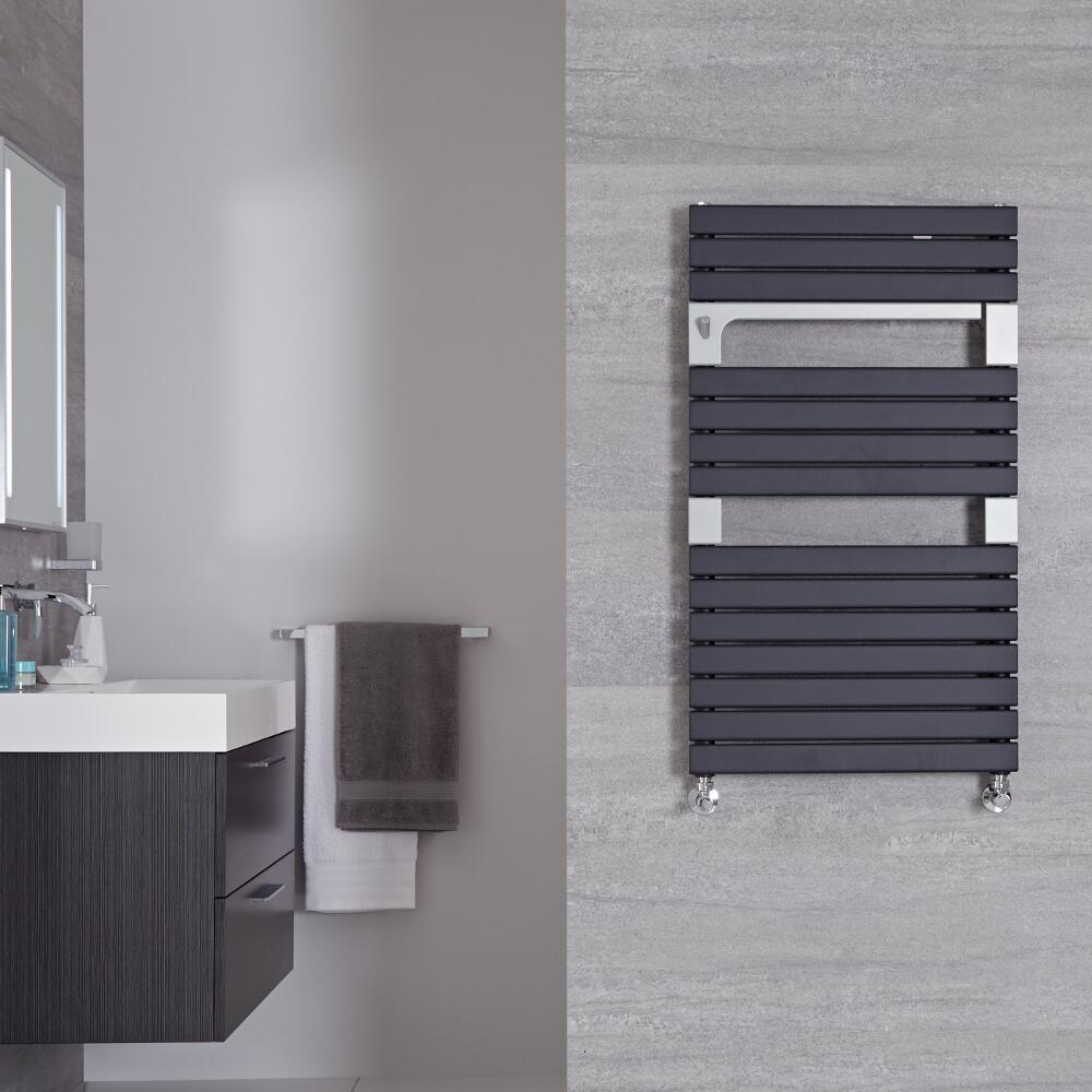 Radiador Toallero de Diseño Vertical - Antracita - 952mm x 550mm - 702Vatios - Seina