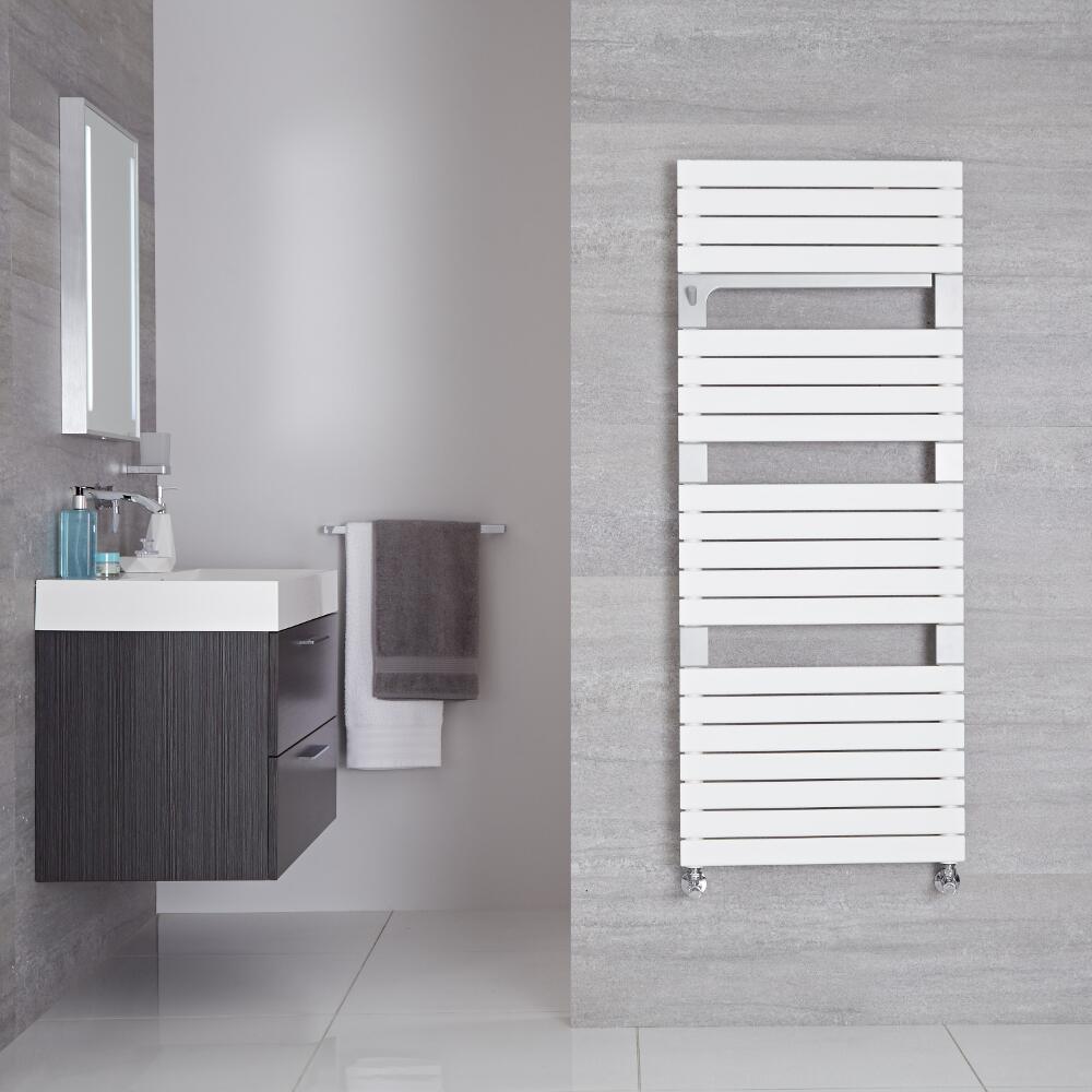 Radiador Toallero de Diseño Vertical - Blanco - 1360mm x 550mm - 989Vatios - Seina