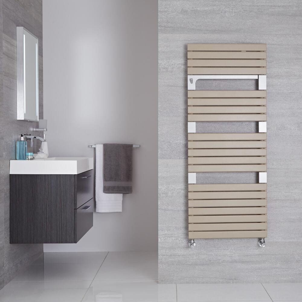 Radiador Toallero de Diseño Vertical - Color Cuarzo Mineral - 1360mm x 550mm - 989 Vatios - Seina