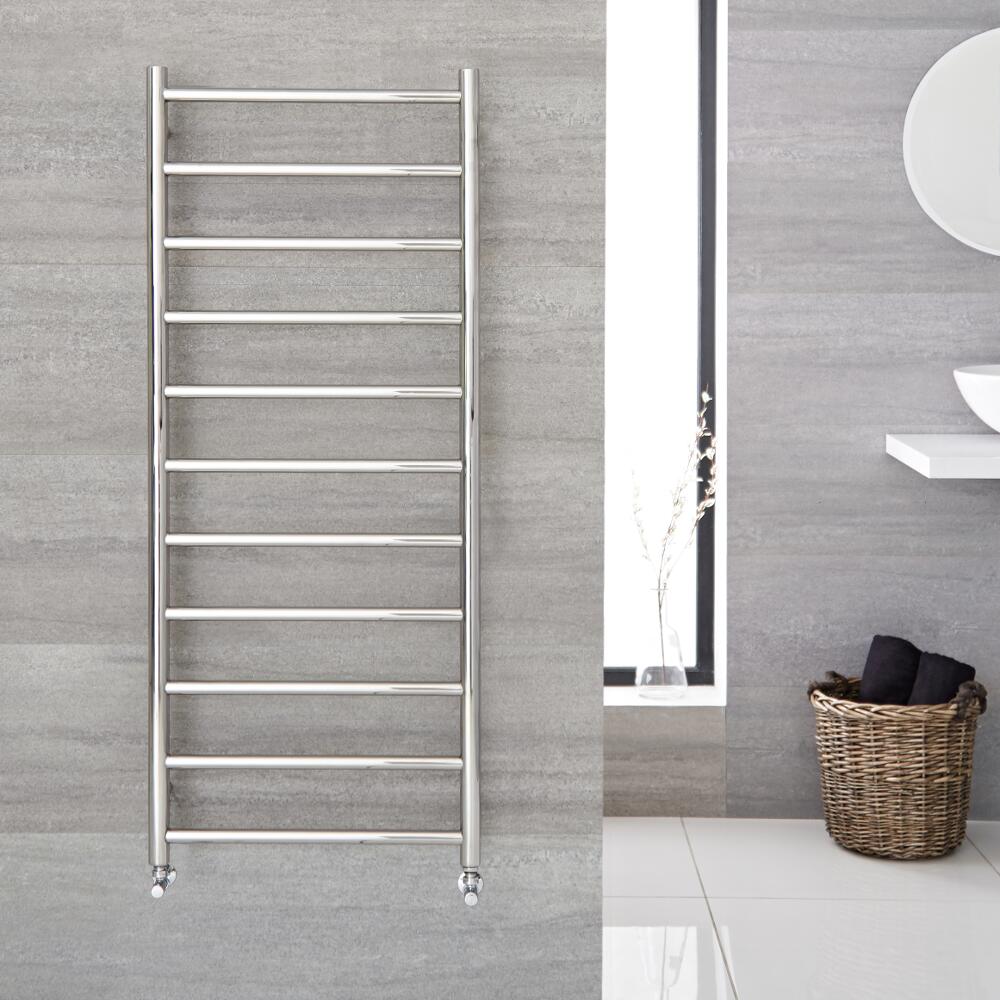 Radiador Toallero Plano - Acero Inoxidable - 500mm x 1200mm x 48mm - 339 Vatios - Quo