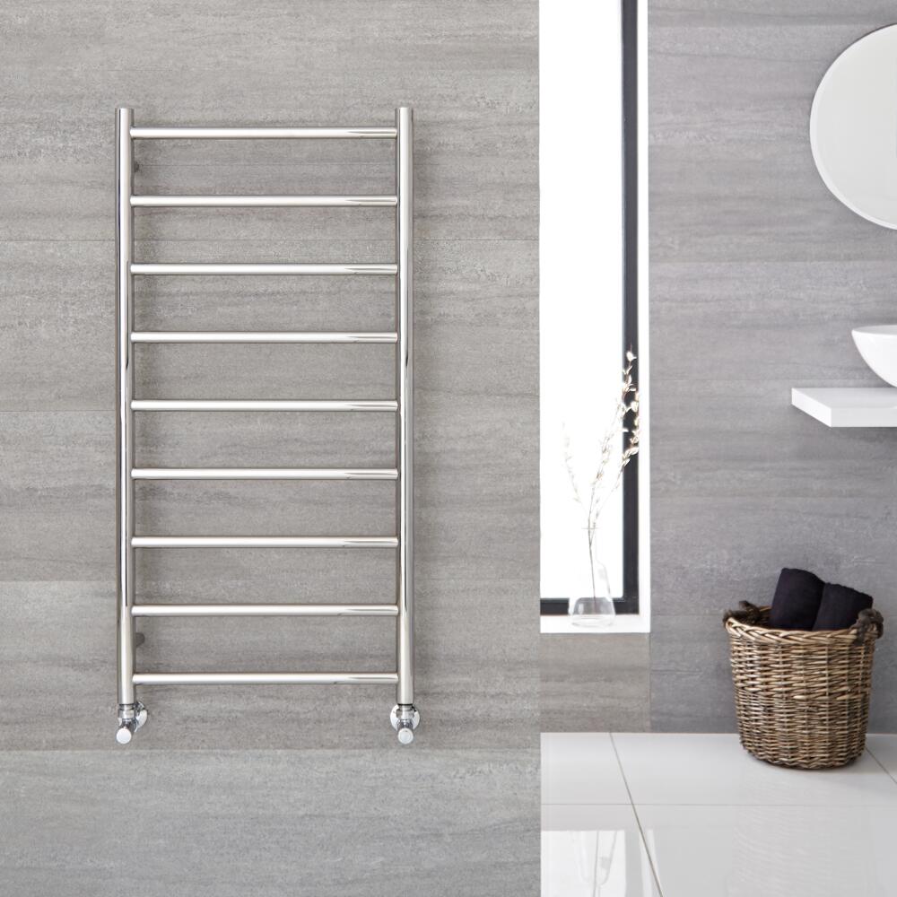 Radiador Toallero Plano - Acero Inoxidable - 600mm x 1200mm x 48mm - 389 Vatios - Quo