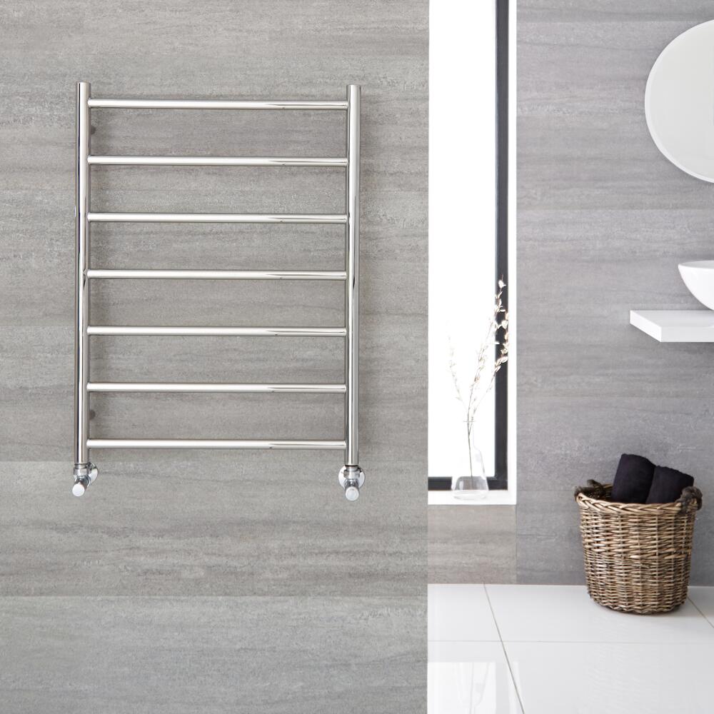Radiador Toallero Plano - Acero Inoxidable - 600mm x 800mm x 48mm - 254 Vatios - Quo