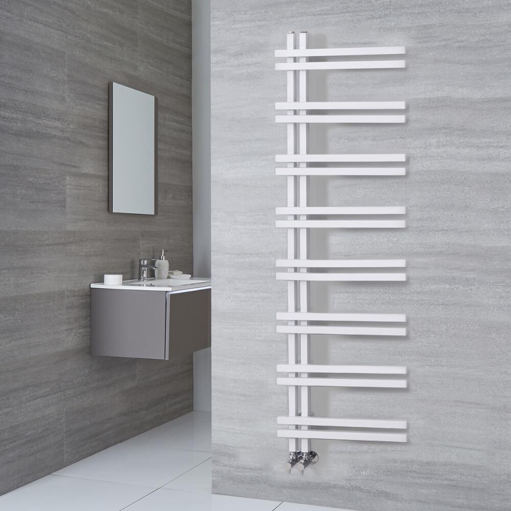 Radiador Toallero de Diseño - Aluminio - Blanco - 1600mm x 500mm - 701 Vatios - Tika