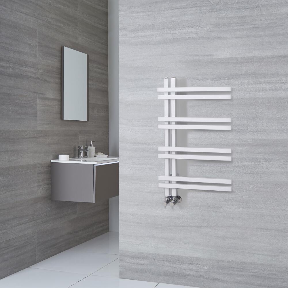 Radiador Toallero de Diseño - Aluminio - Blanco - 800mm x 500mm - 351 Vatios - Tika