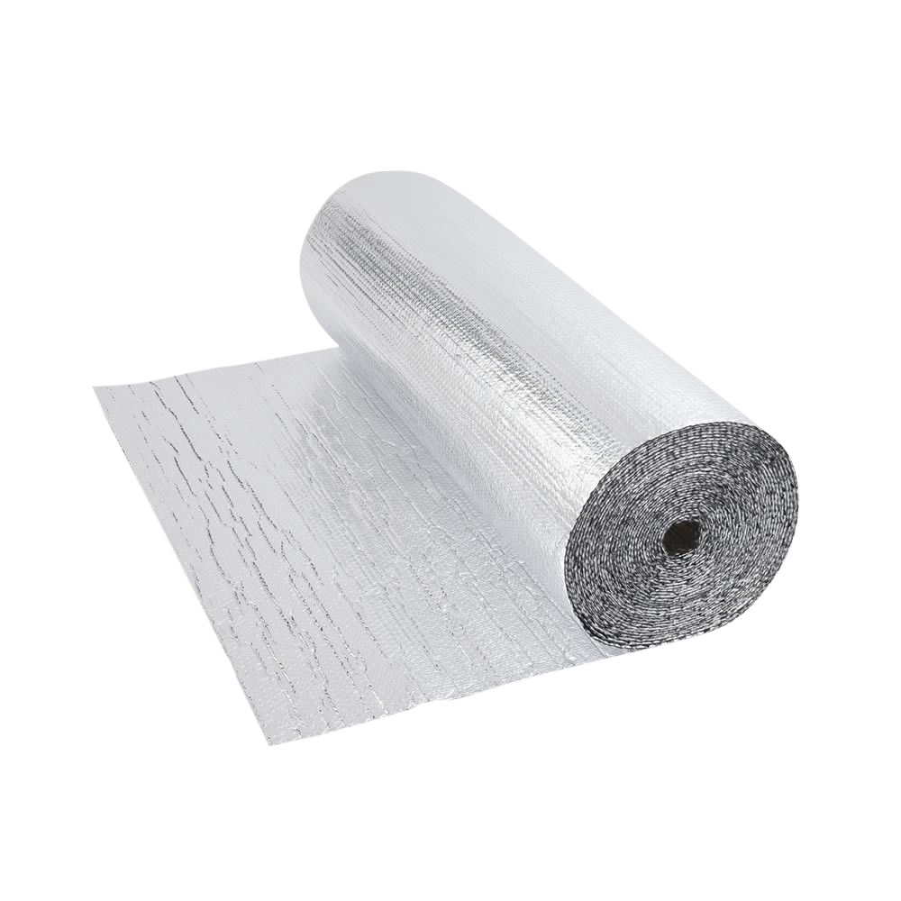 Rollo de Aislante Térmico en Aluminio de Doble Capa con Burbujas -5m x 1,2m - 6m2