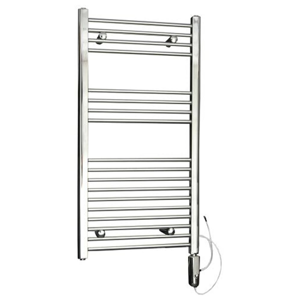 Radiador Toallero Eléctrico Termostático Plano - Cromado - 1000mm x 500mm x 30mm - Ladder