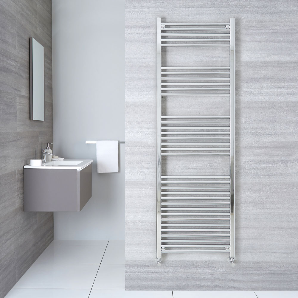Radiador Toallero Plano - Cromado - 1800mm x 600mm x 30mm - 789 Vatios - Ladder