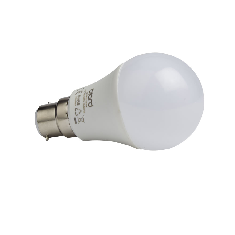 Biard Conjunto con 6 Bombillas LED B22 7W Intensidad Luminosa Regulable