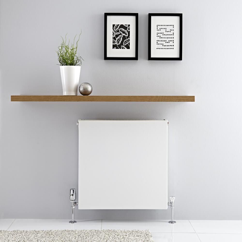 Radiador Convector Horizontal con Panel Doble Plus - Blanco - 600mm x 600mm x 72,5mm - 987 Vatios - Type 21