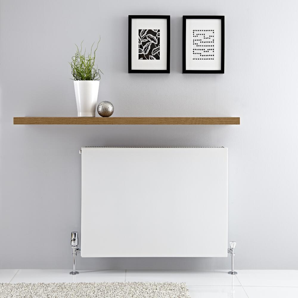 Radiador Convector Horizontal con Panel Doble Plus - Blanco - 600mm x 800mm x 72,5mm - 1316 Vatios - Type 21