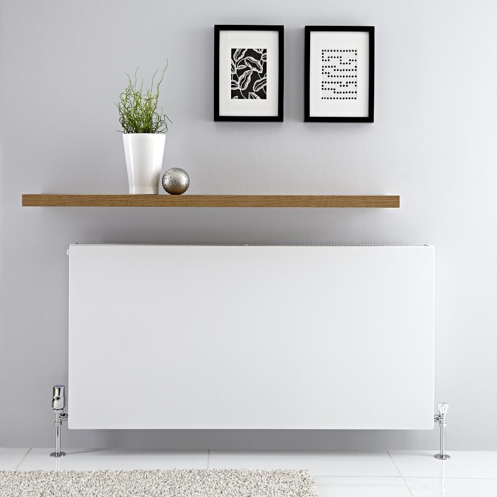 Radiador Convector Horizontal con Panel Doble Plus - Blanco - 600mm x 1200mm x 72,5mm - 1975 Vatios - Type 21