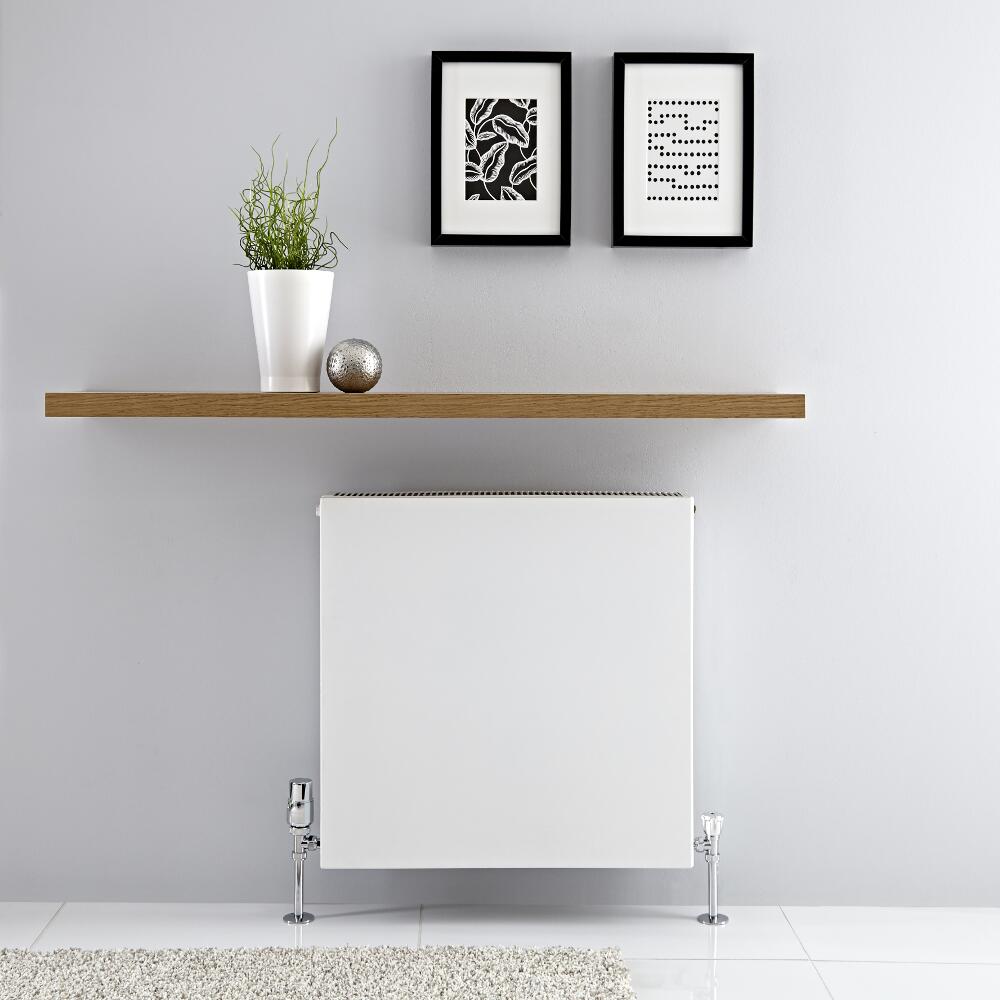 Radiador Convector Horizontal con Panel Doble - Blanco - 600mm x 600mm x 103mm - 1299 Vatios - Type 22
