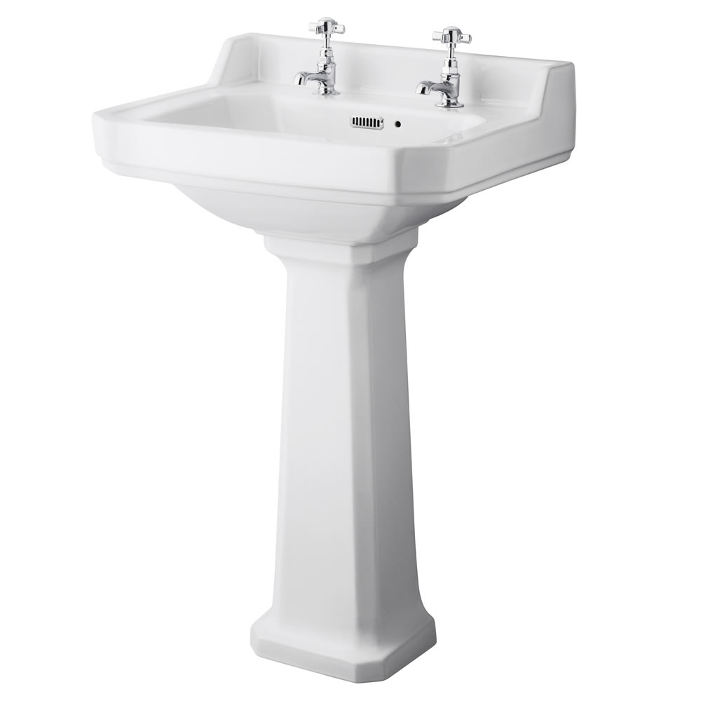 Conjunto de Baño con Inodoro WC, Cisterna y Lavabo Retro con Opción de Distintas Tapas de WC