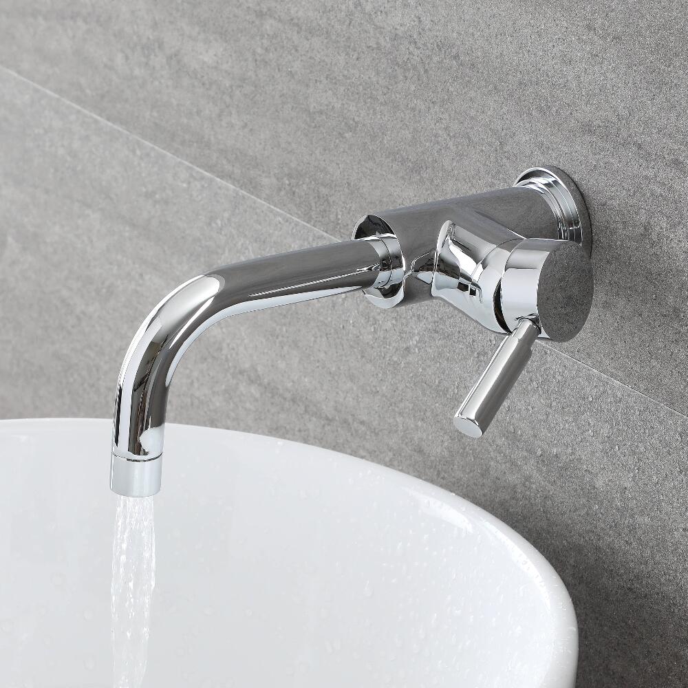 Grifo Mezclador Monocomando Mural de Lavabo - Tec
