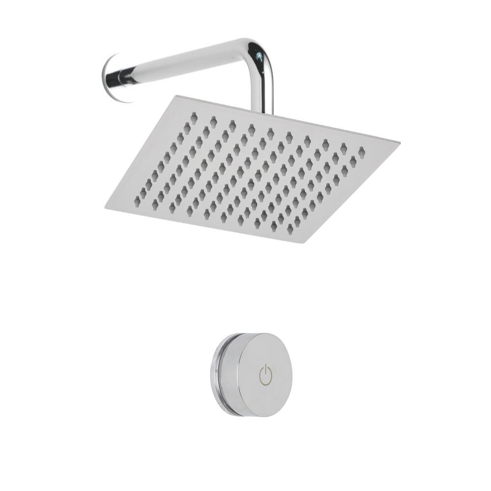 Ducha Digital con Sistema de Control de 1 Salida con Alcachofa de Ducha Cuadrada de 200mm - Narus