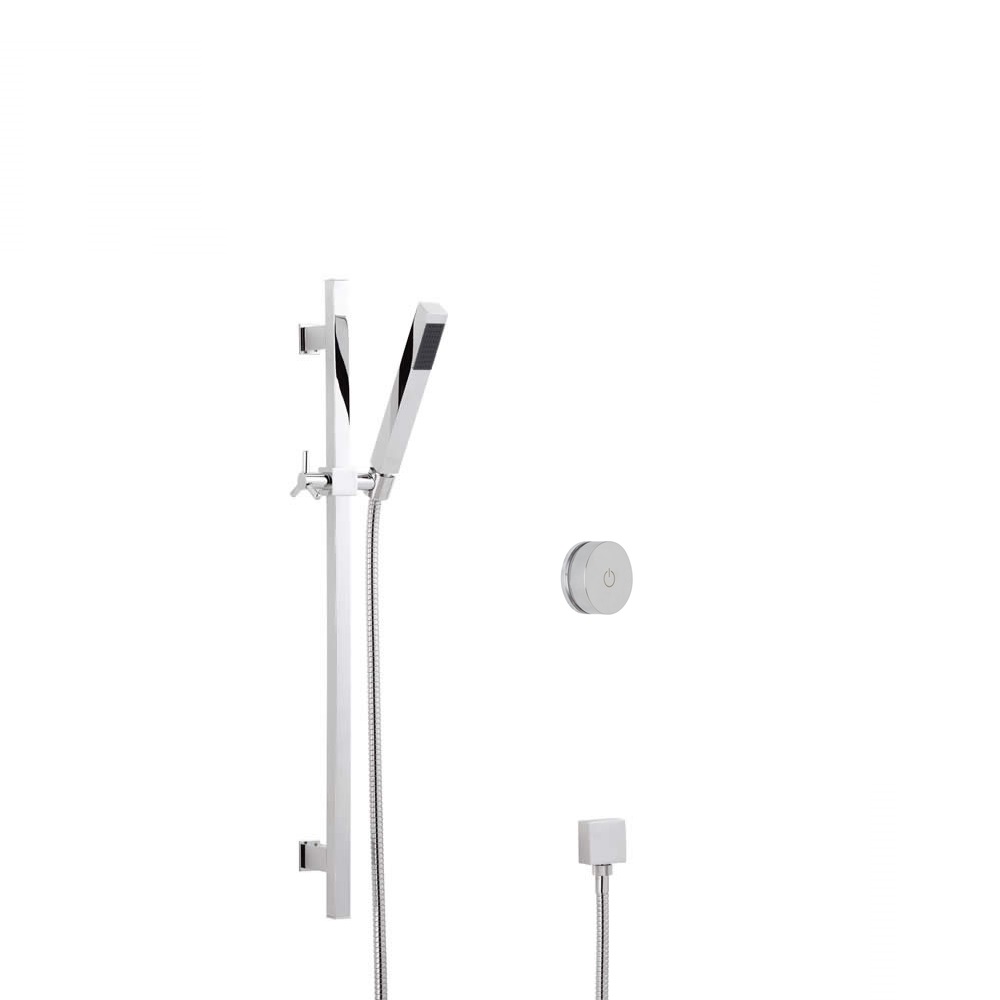 Ducha Digital con Sistema de Control de 1 Salida con Barra de Ducha Deslizante y Telefonillo Minimalista - Narus