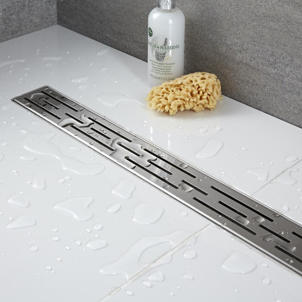 Canaleta para Ducha de Obra de 1200mm con Rejilla
