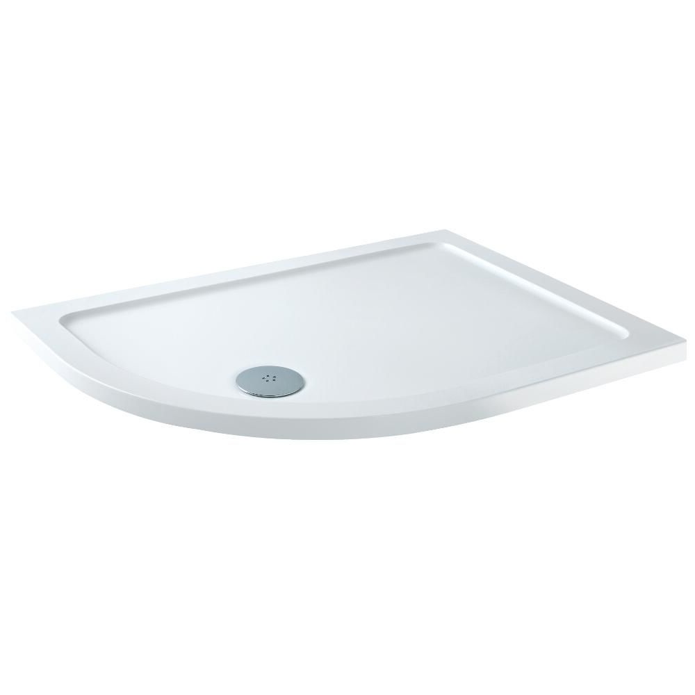 Plato de Ducha Angular de Cuarto de Círculo Disponible en Distintas Medidas