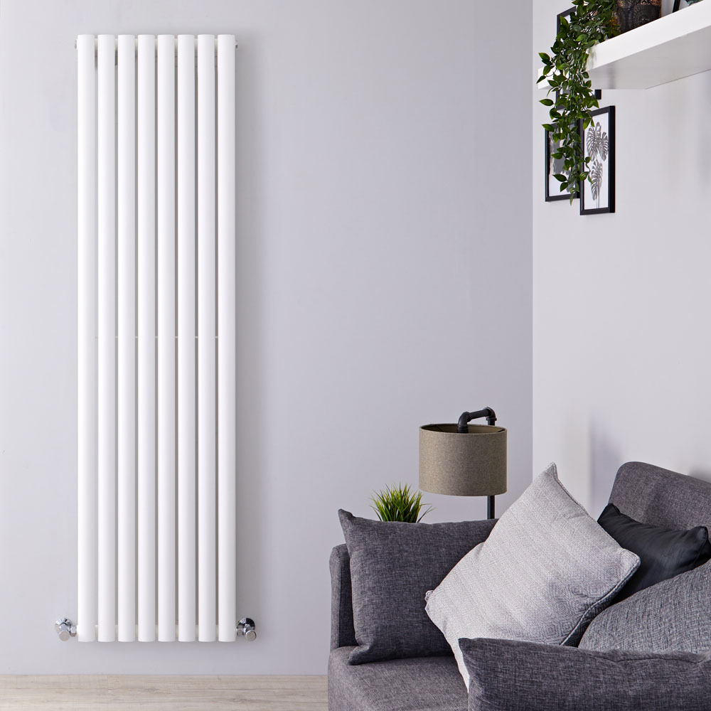 Radiador de Diseño Vertical - Blanco - 1780mm x 472mm x 56mm - 1189 Vatios - Revive