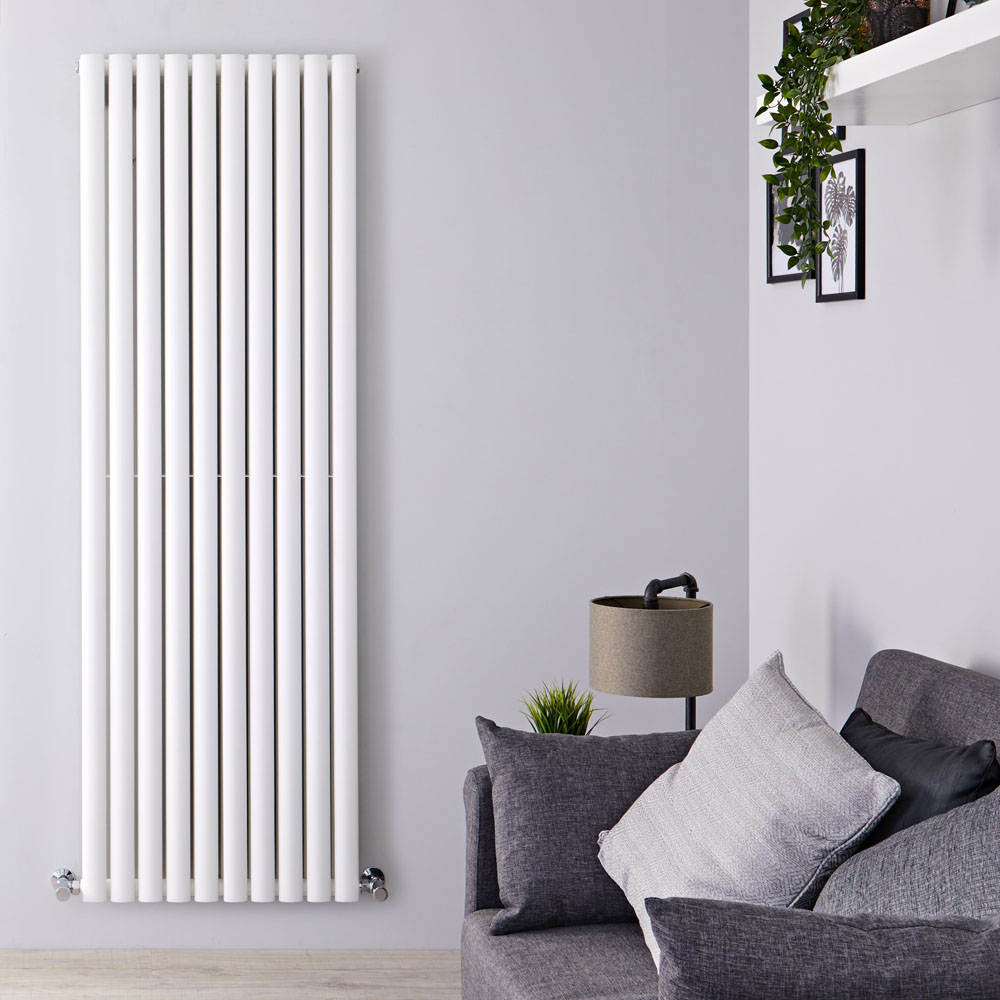 Radiador de Diseño Vertical Doble - Blanco - 1780mm x 590mm x 78mm - 2335 Vatios - Revive
