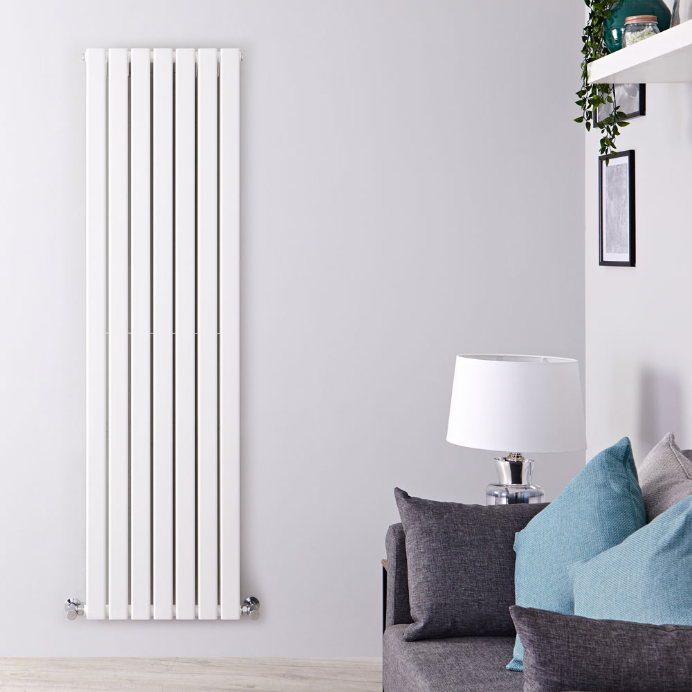 Radiador de Diseño Vertical Doble - Blanco - 1780mm x 490mm x 60mm - 1731 Vatios - Delta