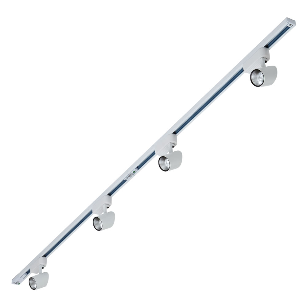 Biard Carril de Techo con 4 luces LED COB 2x 1m Blanco 7W