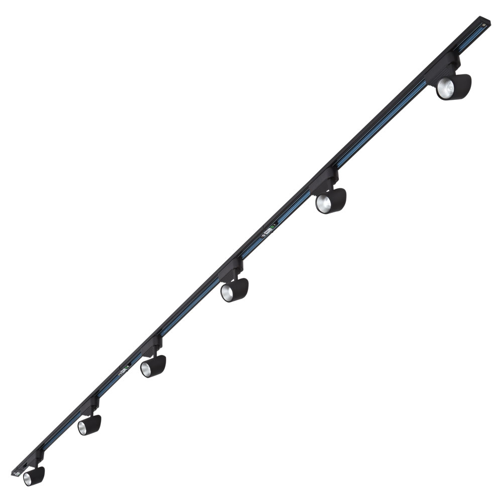 Biard Carril de Techo con 6 Luces LED 7W 3 x1m - Negro