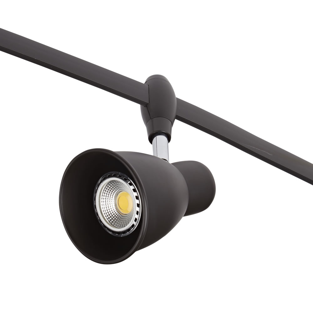 Biard Foco LED Negro 18,2x9cm para Sistemas de Rail y Carriles LED - Panza
