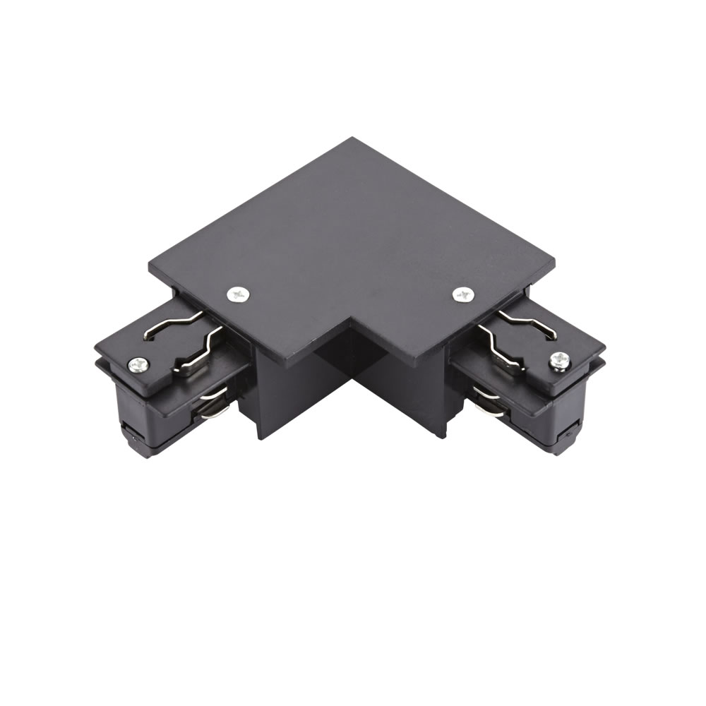 Biard Conector de Alimentación L Empotrable Para Sistemas de 3 Circuitos - Negro