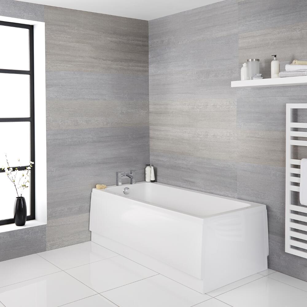 Bañera Rectangular Acrílica Retro Blanca de 1700x700mm - Richmond