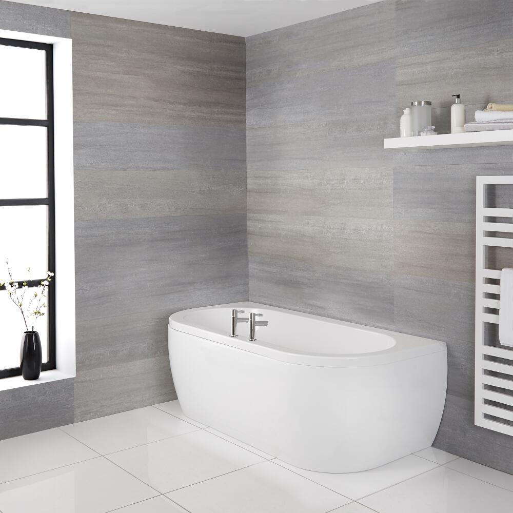 Bañera Acrílica de Pared 1700x800mm Moderna