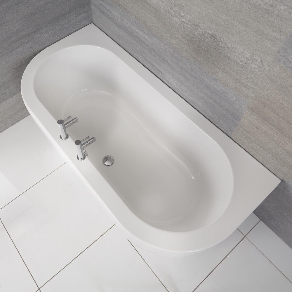 Bañera Acrílica de Pared 1700x800mm Moderna