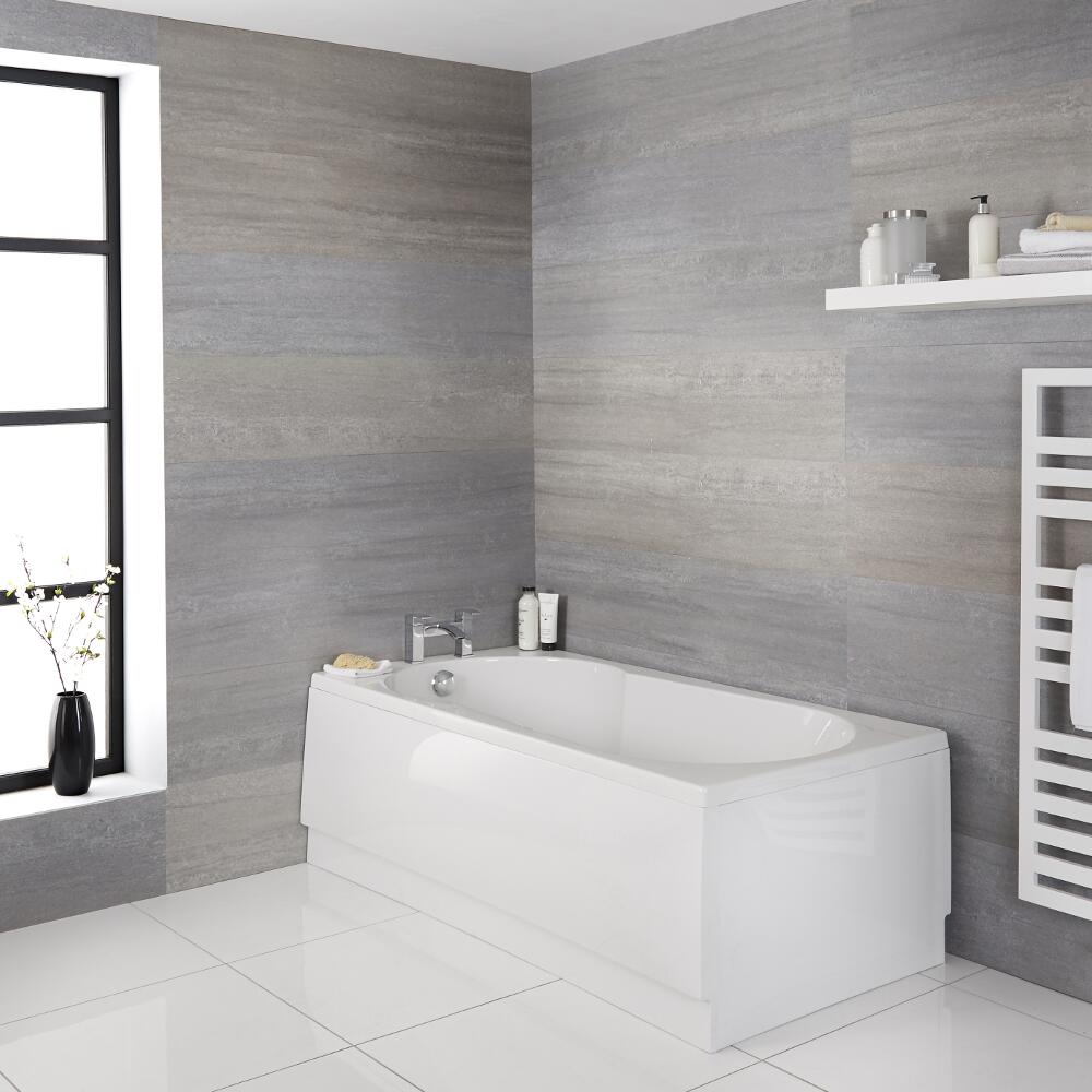 Bañera Rectangular Acrílica Blanca 1700x800mm