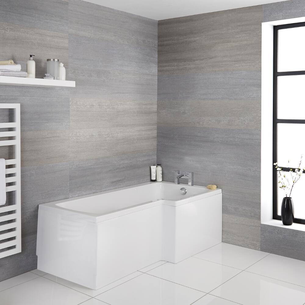 Bañera Angular Acrílica Versión Derecha 85x170cm