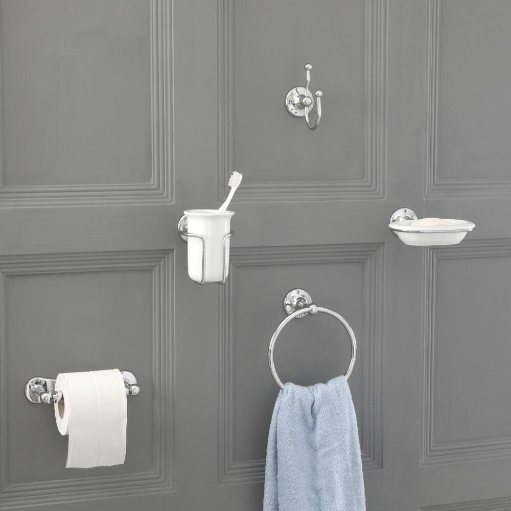 Conjunto de 6 Piezas con Accesorios Tradicionales para Cuarto de Baño