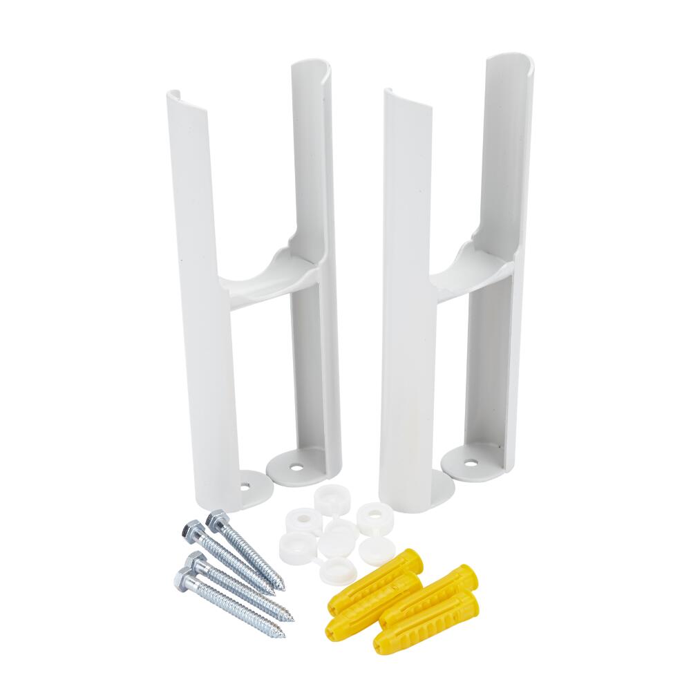 Conjunto de Soporte para Montaje a Suelo Para Radiadores Tradicionales Blancos con 2 Columnas