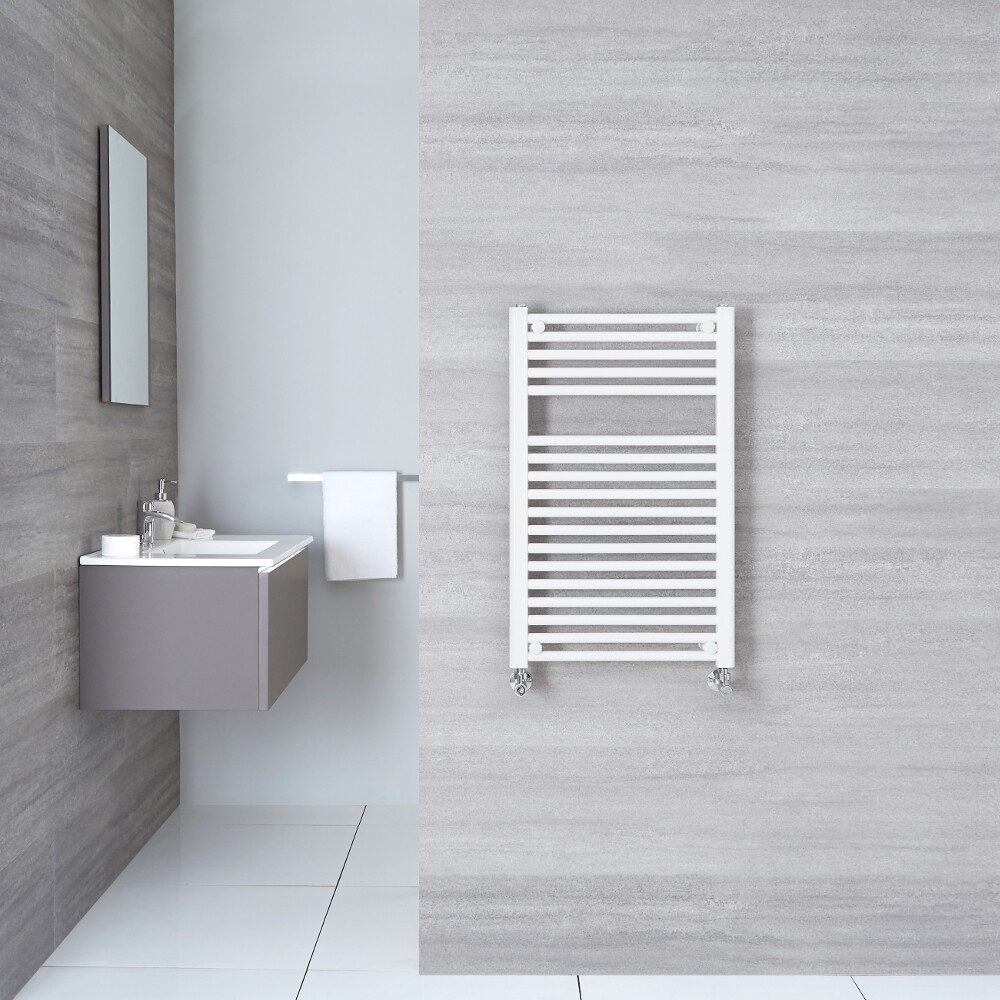 Radiador Toallero Plano - Blanco - 800mm x 600mm x 30mm - 567 Vatios - Sterling