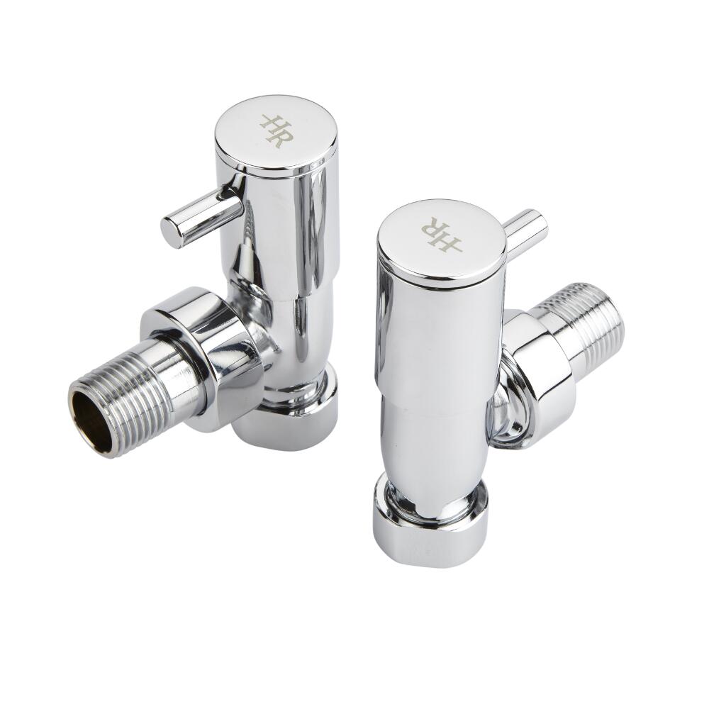 Par de Llaves Angulares Minimalistas para Radiador o Toallero para Tubos de Cobre de 15mm
