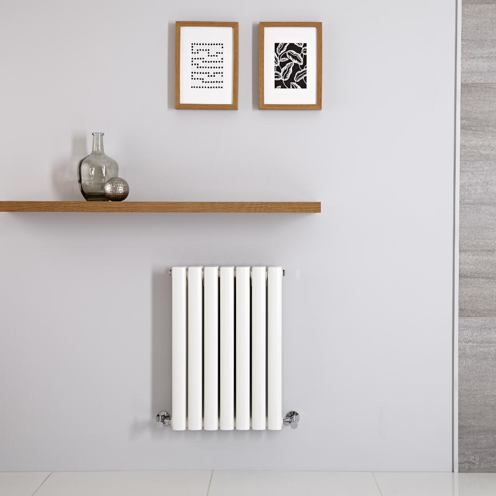 Radiador de Diseño Horizontal Doble - Blanco - 600mm x 415mm x 78mm - 548 Vatios - Revive