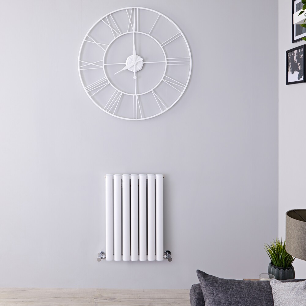 Radiador de Diseño Horizontal Doble - Blanco - 600mm x 415mm x 78mm - 548 Vatios - Revive