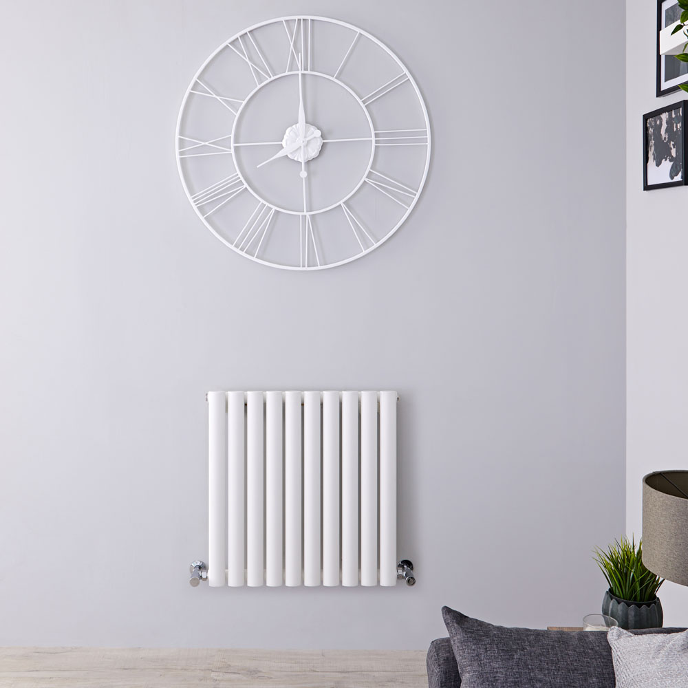 Radiador de Diseño Horizontal - Blanco - 600mm x 595mm x 56mm - 558 Vatios - Revive