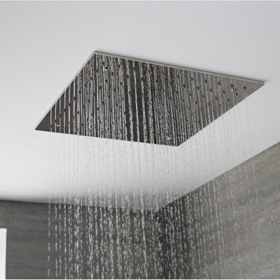 Negro juego de ducha premium Ducha de Masaje Rociador para Spa rociador ducha 260 mm Alcachofa de ducha 